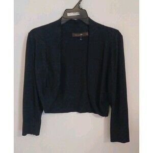 The Limited Cardigan Shrug Sweater Womens Large Black Open Front Lightweight